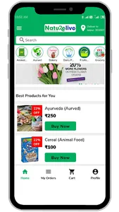 Nature Live - online grocery a screenshot 2