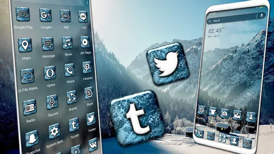 Winter Cottage Theme Launcher screenshot 0