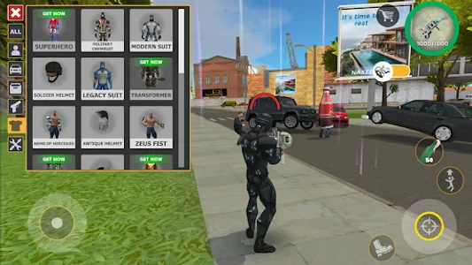 Rope Hero: Cheatground MOD screenshot 15