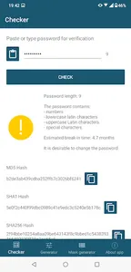 Password checker, generator screenshot 0