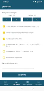 Password checker, generator screenshot 1