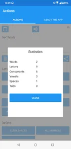 Text tools screenshot 1