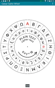 Caesar Cipher Disk screenshot 2