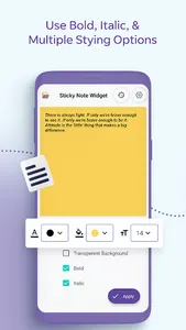 Simple Sticky Notes Widget PRO screenshot 1