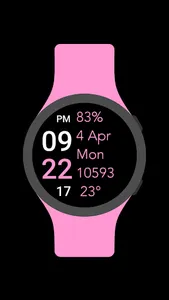 Five Big Text Watch Face screenshot 0