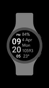 Five Big Text Watch Face screenshot 2