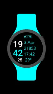 Five Big Text Watch Face screenshot 3