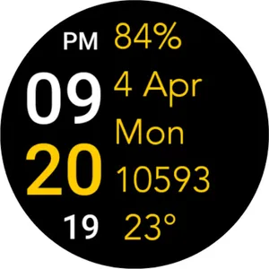 Five Big Text Watch Face screenshot 32