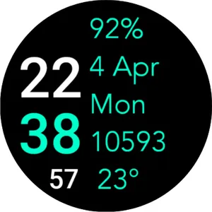 Five Big Text Watch Face screenshot 33