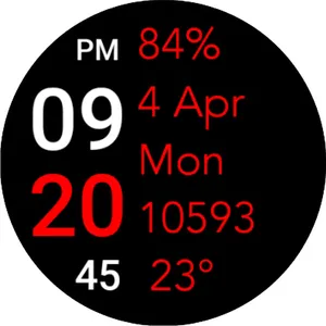 Five Big Text Watch Face screenshot 34