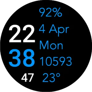 Five Big Text Watch Face screenshot 35
