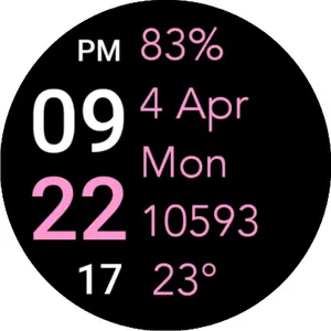 Five Big Text Watch Face screenshot 36