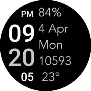 Five Big Text Watch Face screenshot 37