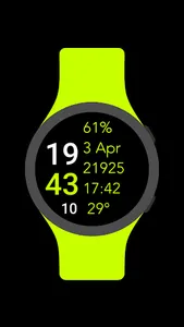 Five Big Text Watch Face screenshot 4