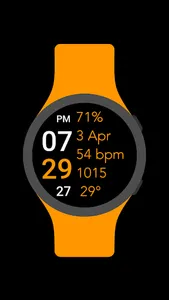 Five Big Text Watch Face screenshot 5