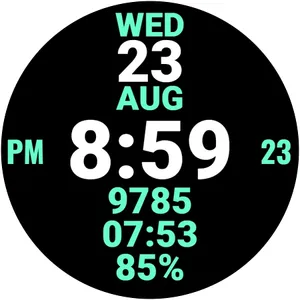 Big Date Watch Face screenshot 25