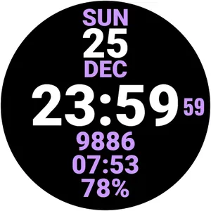 Big Date Watch Face screenshot 26