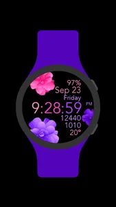 Pink Purple Animated Flowers screenshot 1