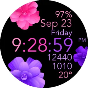 Pink Purple Animated Flowers screenshot 16
