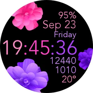 Pink Purple Animated Flowers screenshot 19