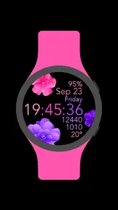 Pink Purple Animated Flowers screenshot 2
