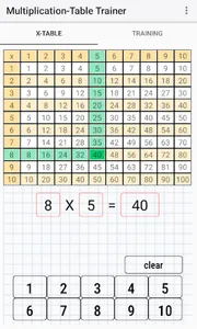 Multiplication-Table Trainer screenshot 2