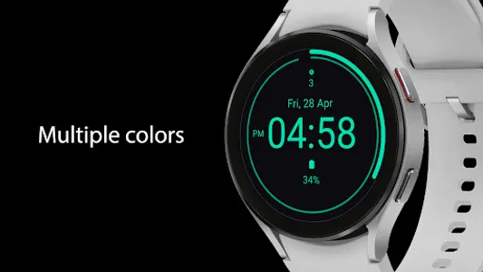 Simple Neon Watch Face screenshot 4