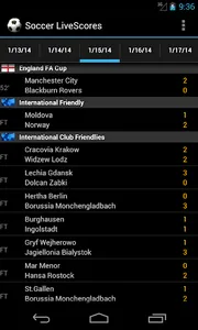 Soccer LiveScores screenshot 0