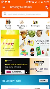 Grocery E commerce app screenshot 1