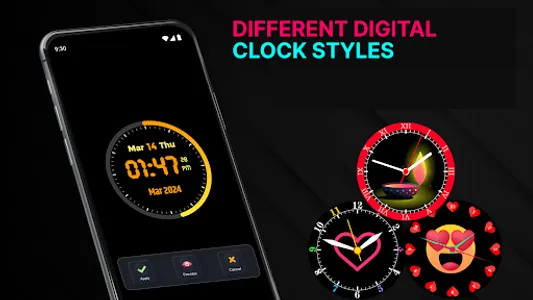 Neon Digital Clock screenshot 15