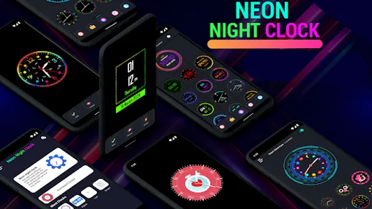 Neon Digital Clock screenshot 22