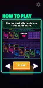 Neon Solitaire screenshot 4