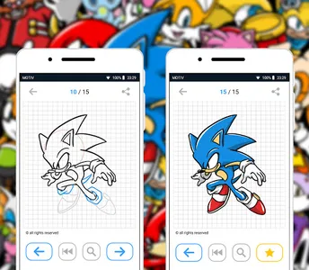 How To Draw the Blue Hedgehog screenshot 11