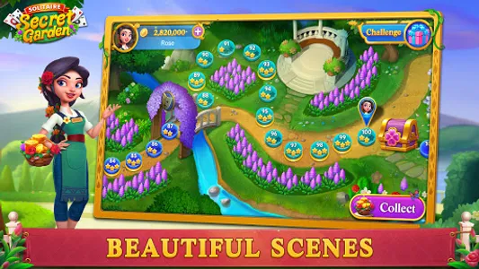 Solitaire-Secret Garden screenshot 0