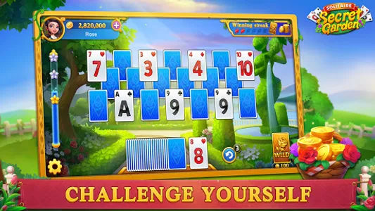 Solitaire-Secret Garden screenshot 1