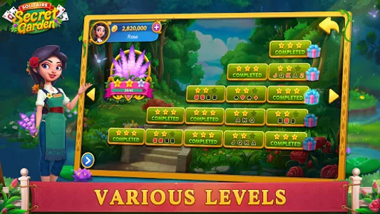 Solitaire-Secret Garden screenshot 2