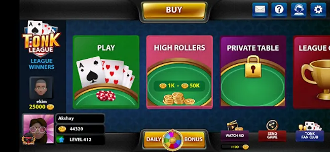 Tonk League Card Game screenshot 0