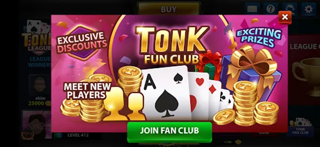 Tonk League Card Game screenshot 2