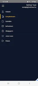 Netfone Ügyfélkapu screenshot 9