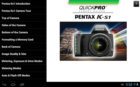 Guide to Pentax K-S1 screenshot 10
