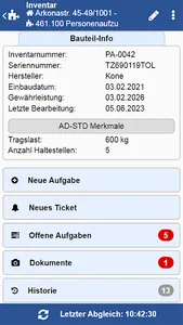 TechnikerApp screenshot 2