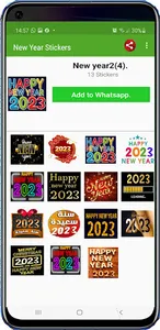 Happy New Year Stickers 2023. screenshot 1