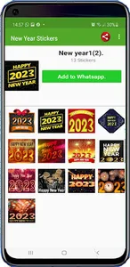 Happy New Year Stickers 2023. screenshot 3