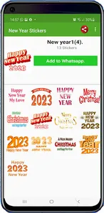 Happy New Year Stickers 2023. screenshot 5