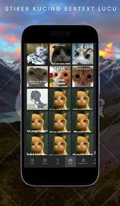 Stiker Kucing Berteks Lucu screenshot 13
