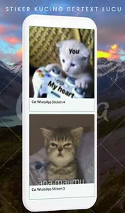 Stiker Kucing Berteks Lucu screenshot 14