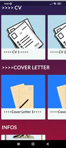 CV and Cover Letters screenshot 1