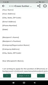 CV and Cover Letters screenshot 3