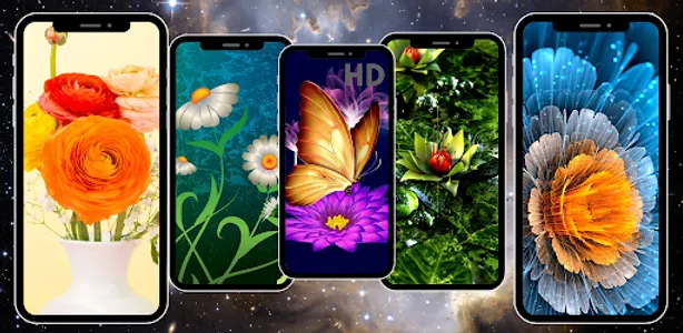 Flowers Wallpaper HD Resolusi screenshot 0