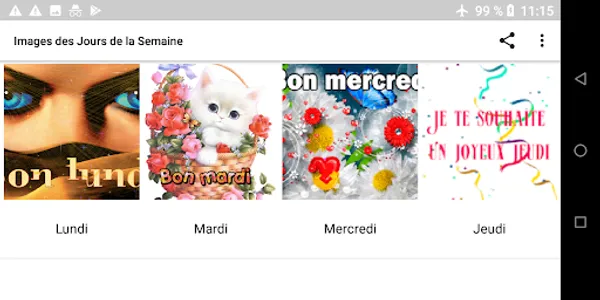 Jours de la semaine 2023 screenshot 8